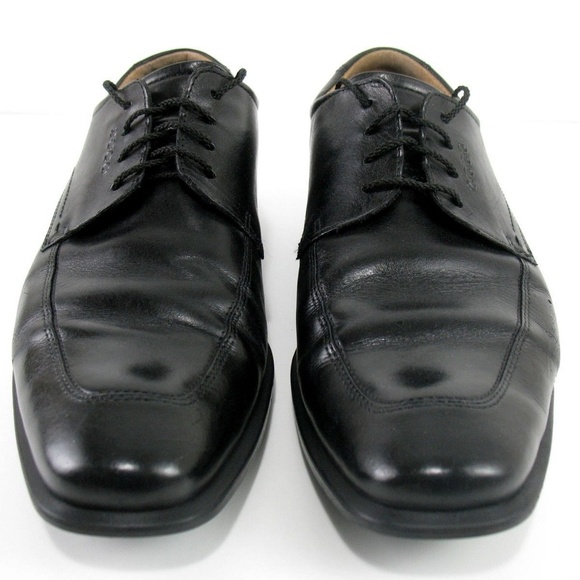 Ecco - 4 Eye Black Leather Oxford Shoes Sz 12 main image 5